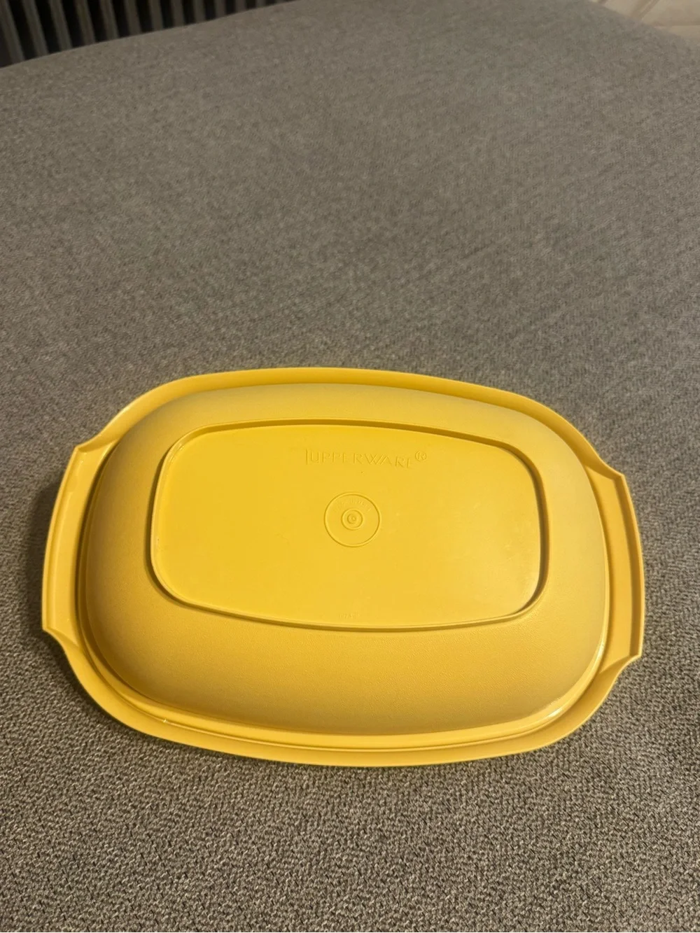 Tupperware Yellow Rectangular Steamer with Lid